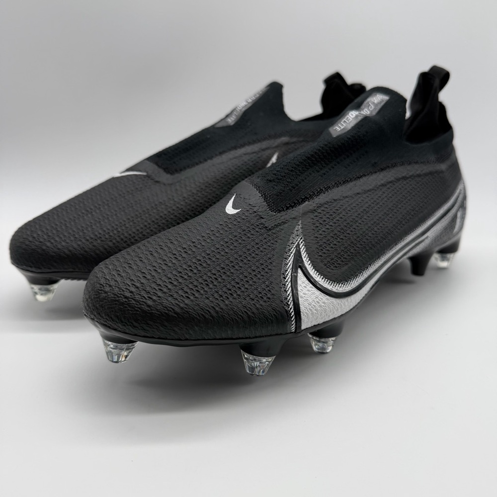 Nike Vapor Edge 360 Elite Flyknit Cleats Size 13 Black White Detach CZ7837-001